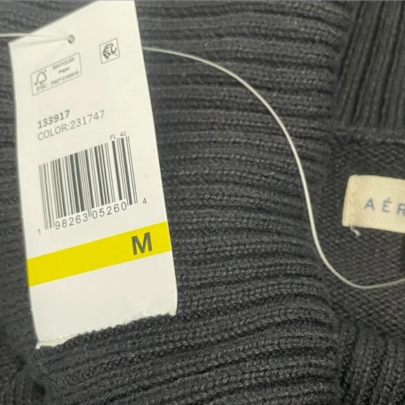 Aeropostale Black Cowl Neck Knit Sweater - Picture 8 of 11